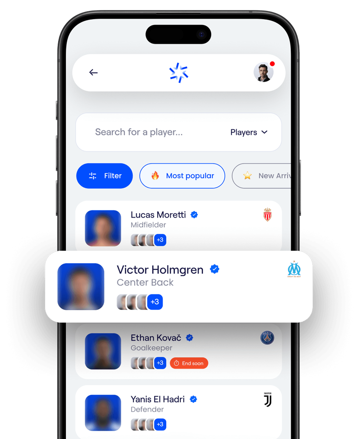 Mockup application Foot Exchange